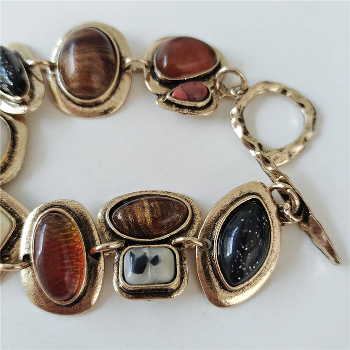 Gemstone Link Bracelet