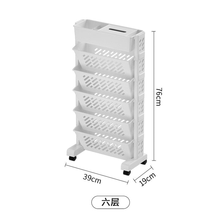 Portable Desk-Side Bookshelf