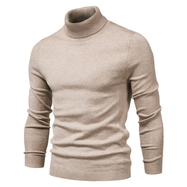 Velour Men's Turtleneck Sweater - Winter Essential