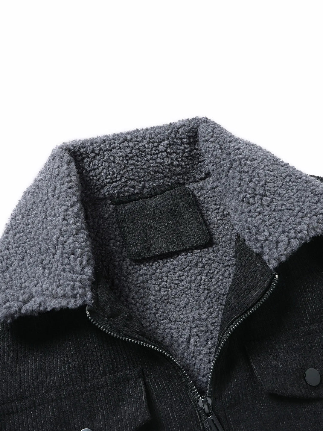 Men's Corduroy Jacket - Fleece Lined Sherpa Collar Jacket