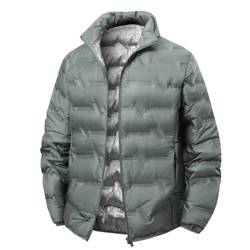 Men's Duck Down Puffer Jacket - Waterproof Windproof Winter Jacket