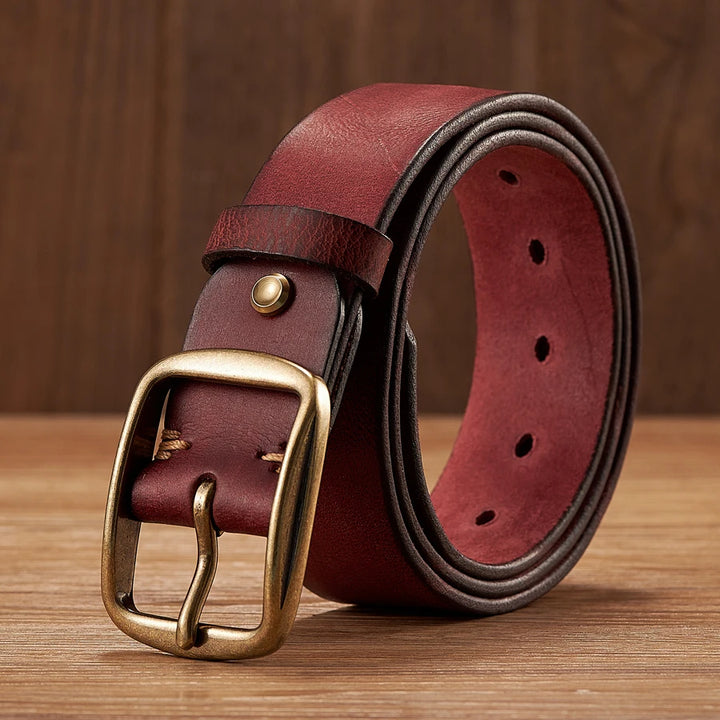 Thick Cowhide Leather Belt