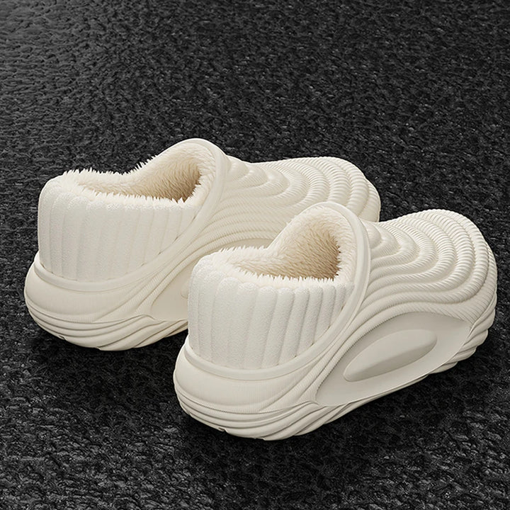 Women's Chunky Platform Slippers - Waterproof Winter Slides