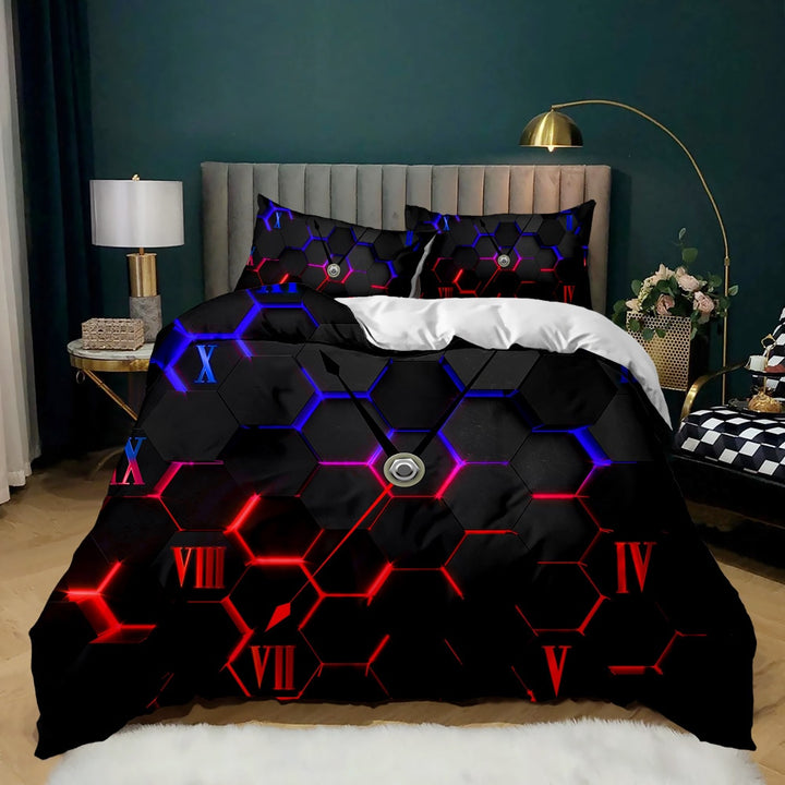 Geometric Honeycomb Duvet