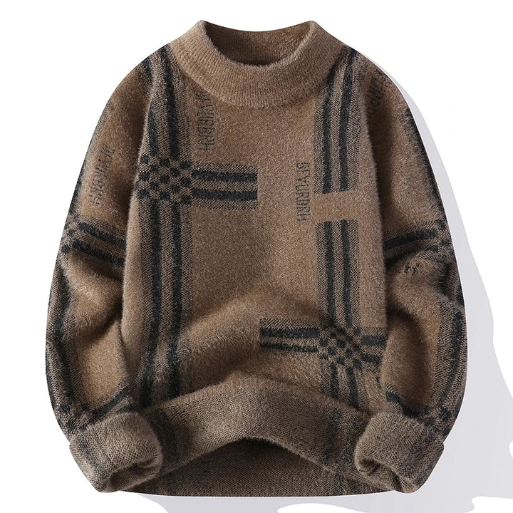 Timeless Geometric Knit Sweater