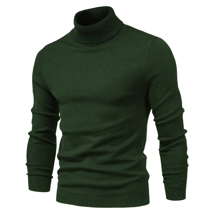 Velour Men's Turtleneck Sweater - Winter Essential