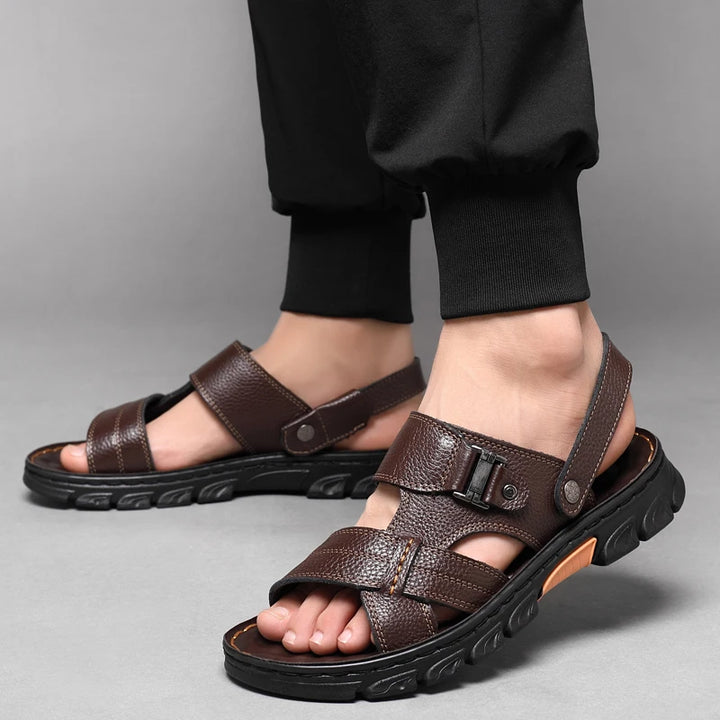 Rugged Leather Sandals