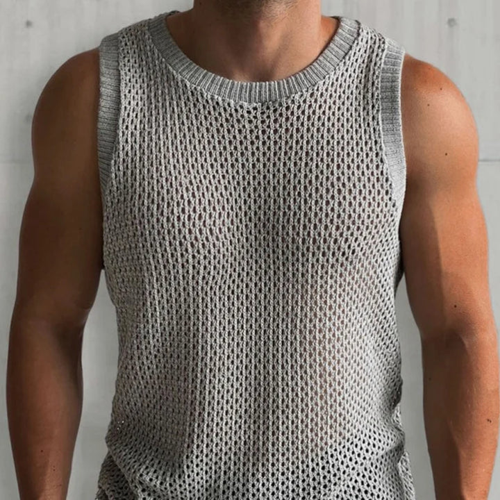 Mesh Muscle Tank Top