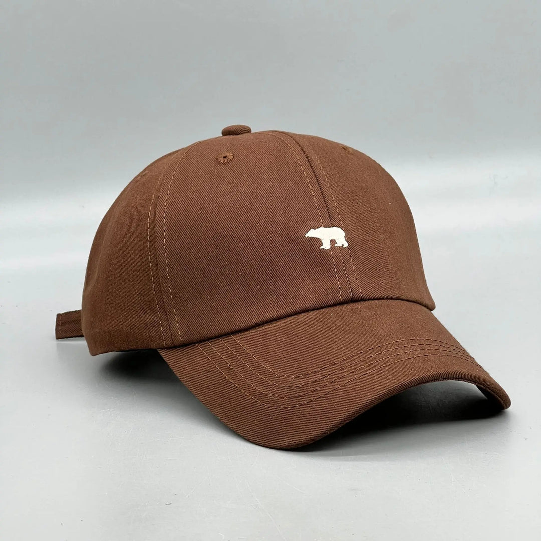 Vexior Cotton Baseball Cap with Polar Bear Embroidery