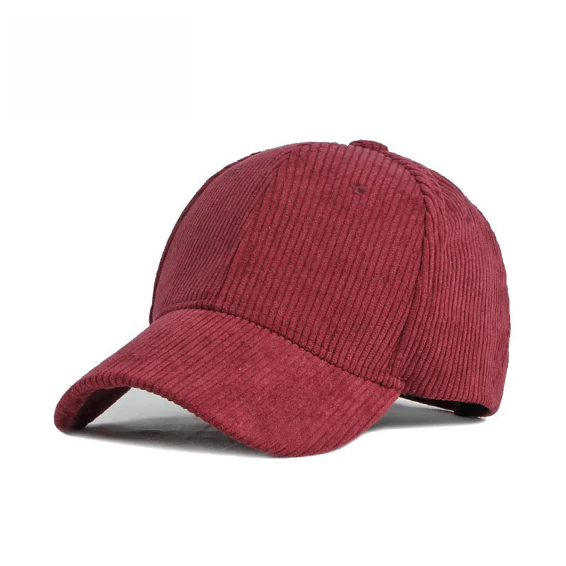 Nylora Corduroy Baseball Cap - Unisex Adjustable Snapback