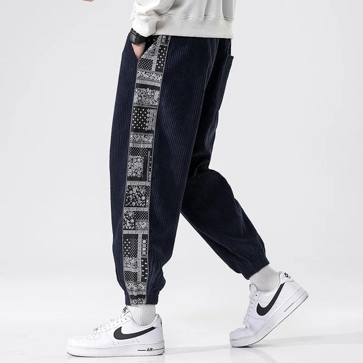 Patterned Stripe Joggers