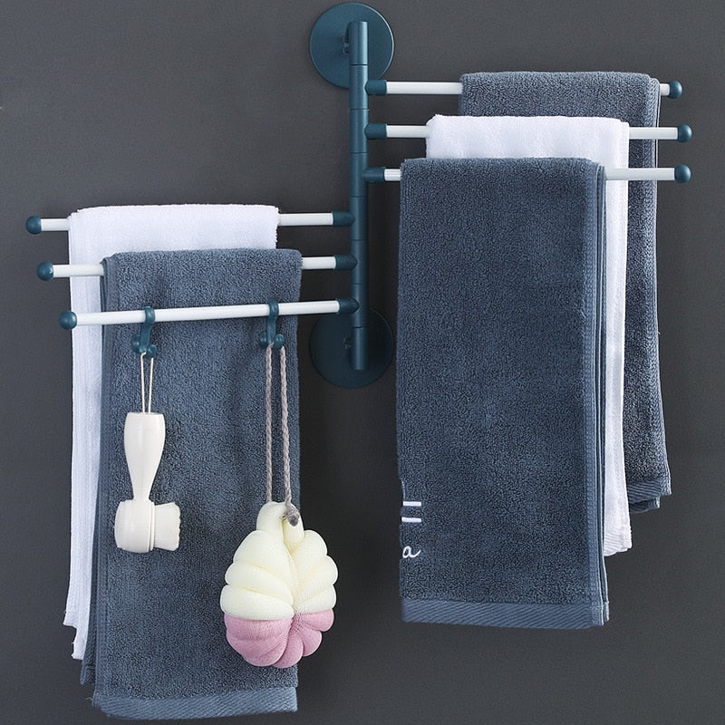 Punch-Free Bathroom Towel Holder