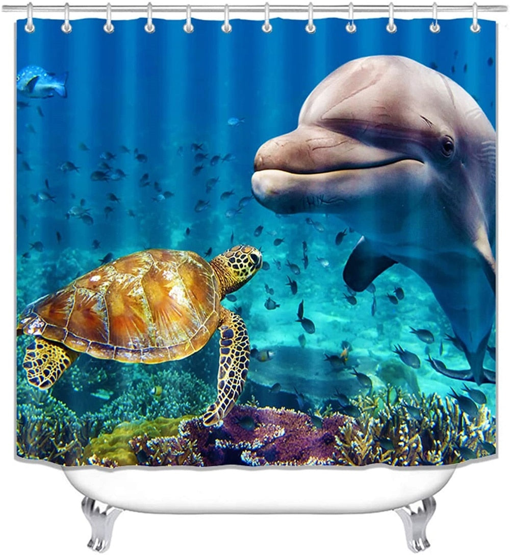 Sea Turtle Shower Curtain