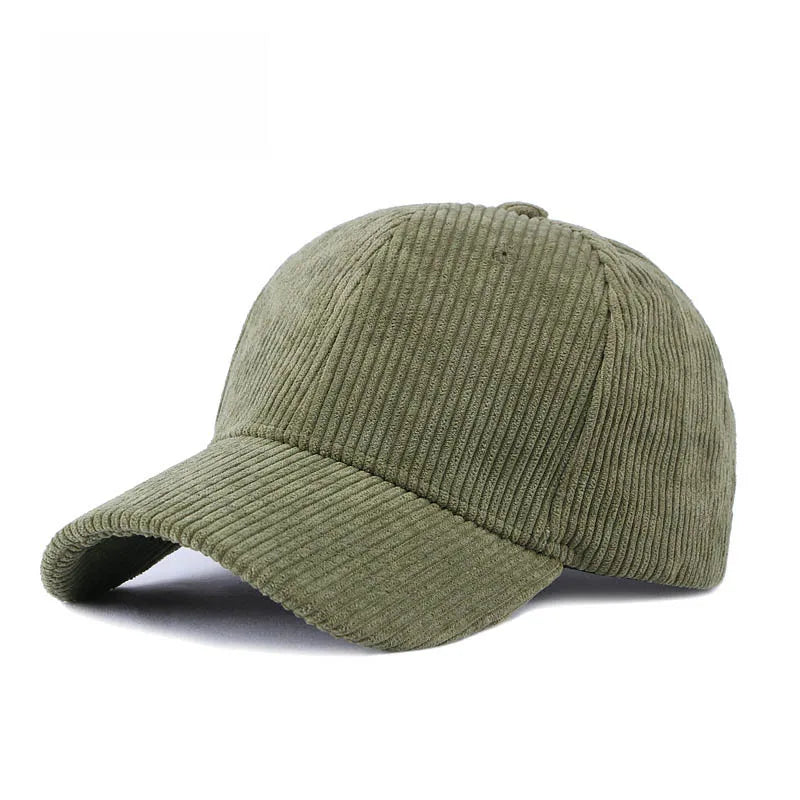 Nylora Corduroy Baseball Cap - Unisex Adjustable Snapback