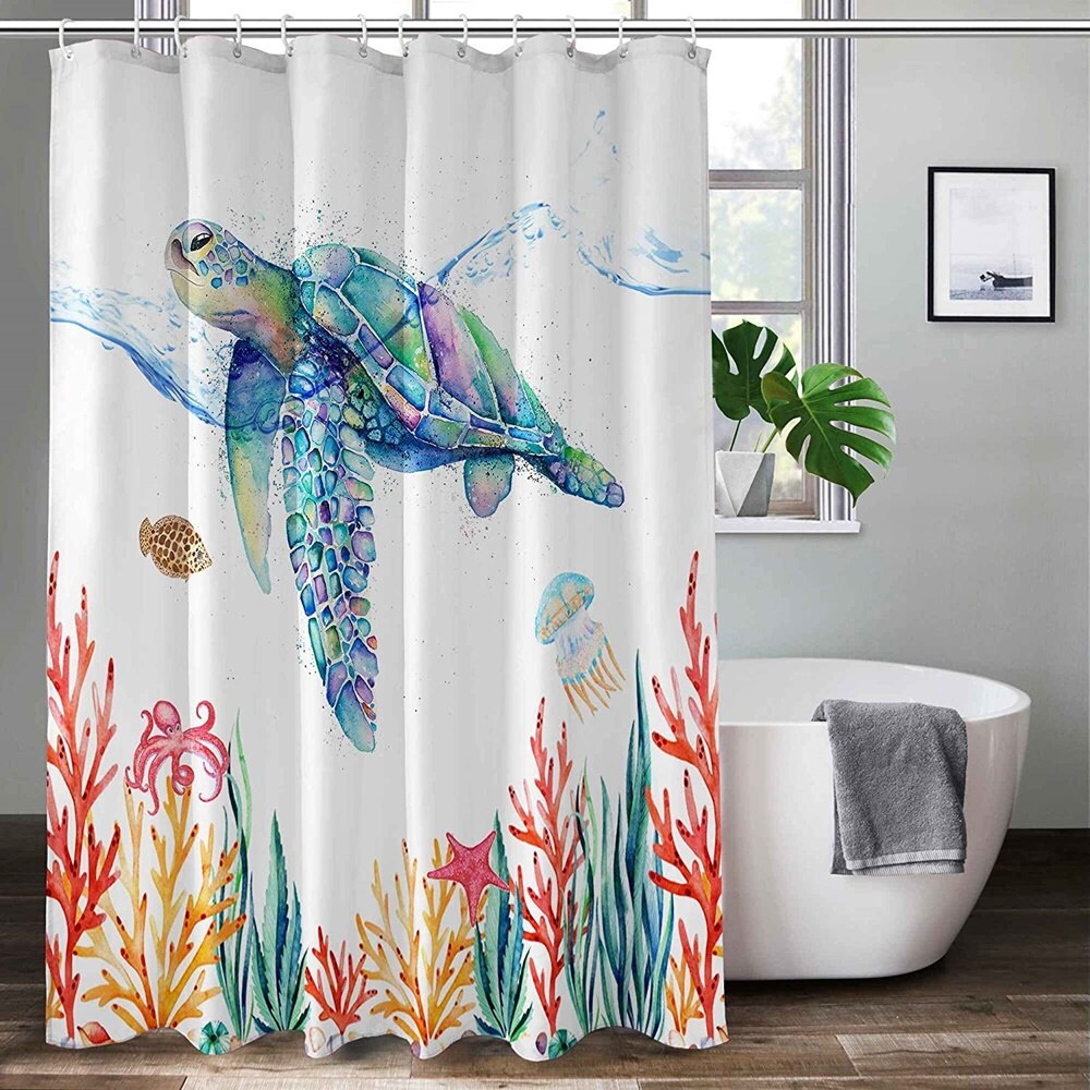 Sea Turtle Shower Curtain