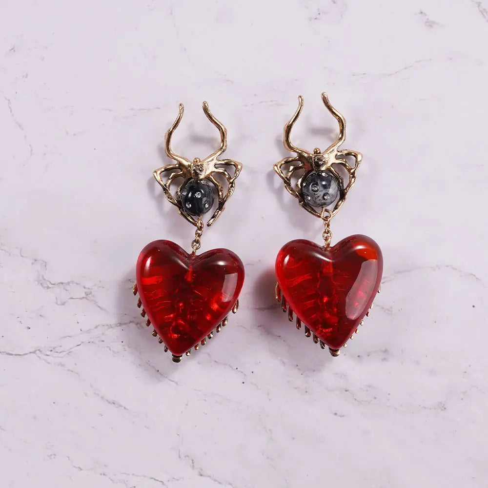 Dark Romance Spider Earring