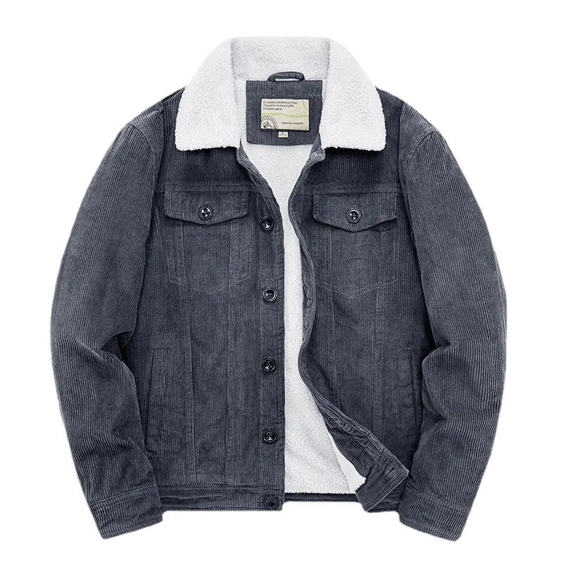 Sherpa-Lined Corduroy Jacket