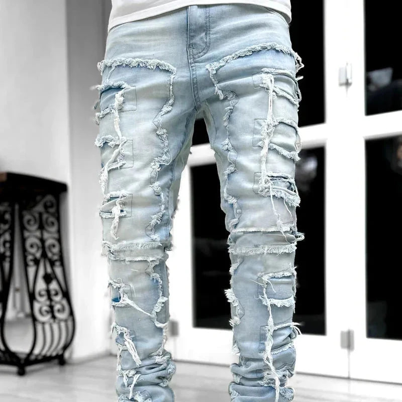 Distressed Denim Jeans