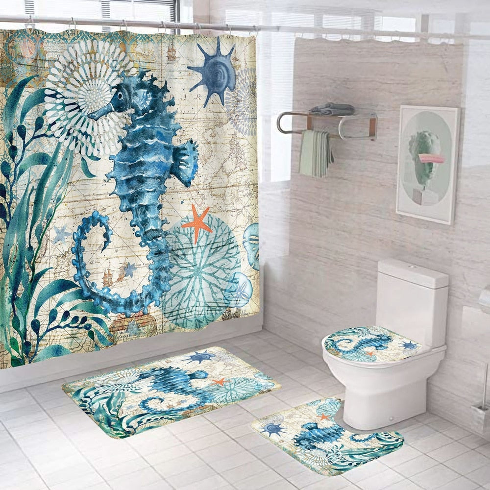 Sea Turtle Shower Curtain