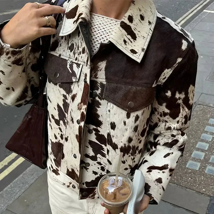 Cow Print Jacket