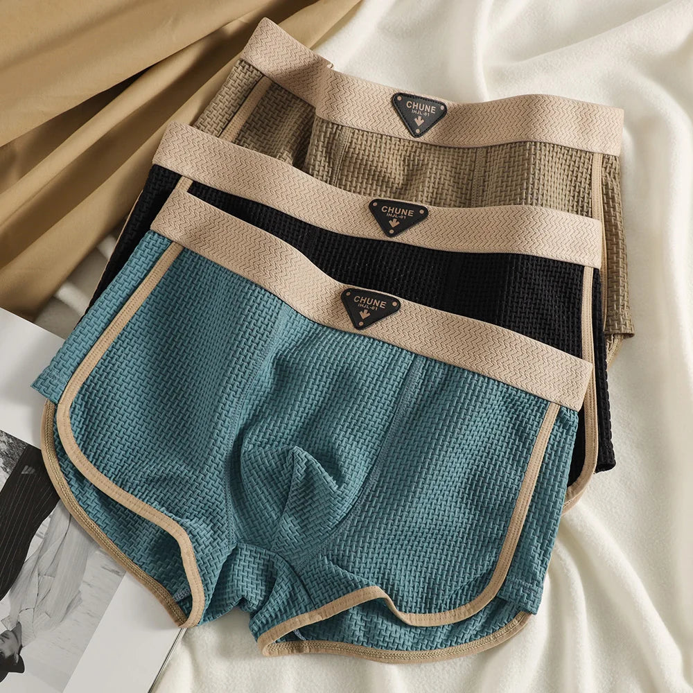 Breeze Plaid Silk Boxers