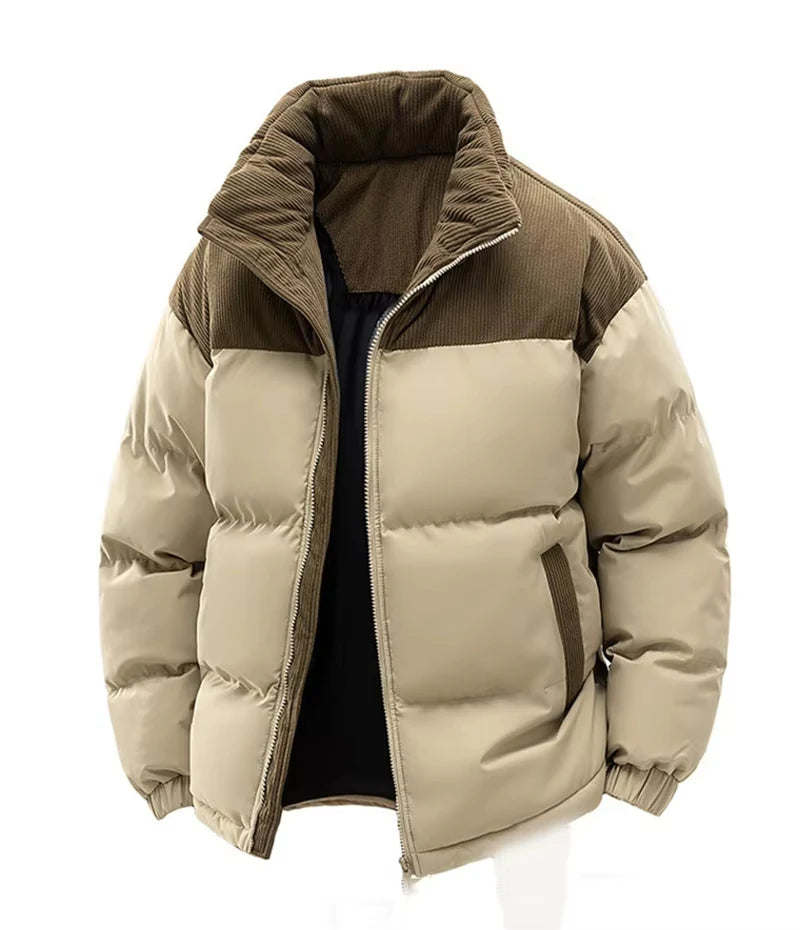 Men's Winter Jacket -Warm Cotton Jacket Fleece Lined