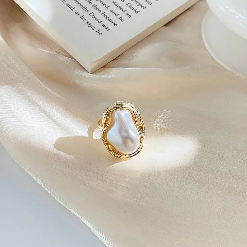 Baroque Pearl Ring