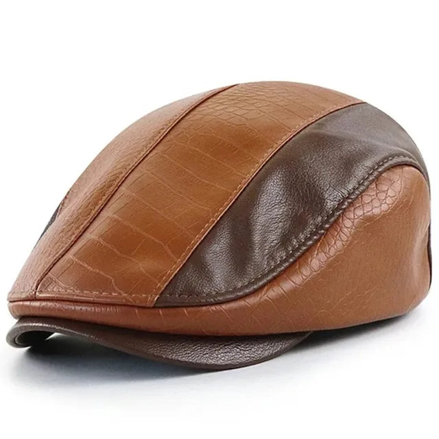 Stylish PU Leather Ivy Cap