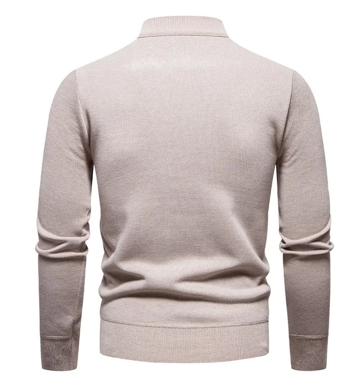 Men's Half-Zip Sweater - Business Casual Knit Pullover