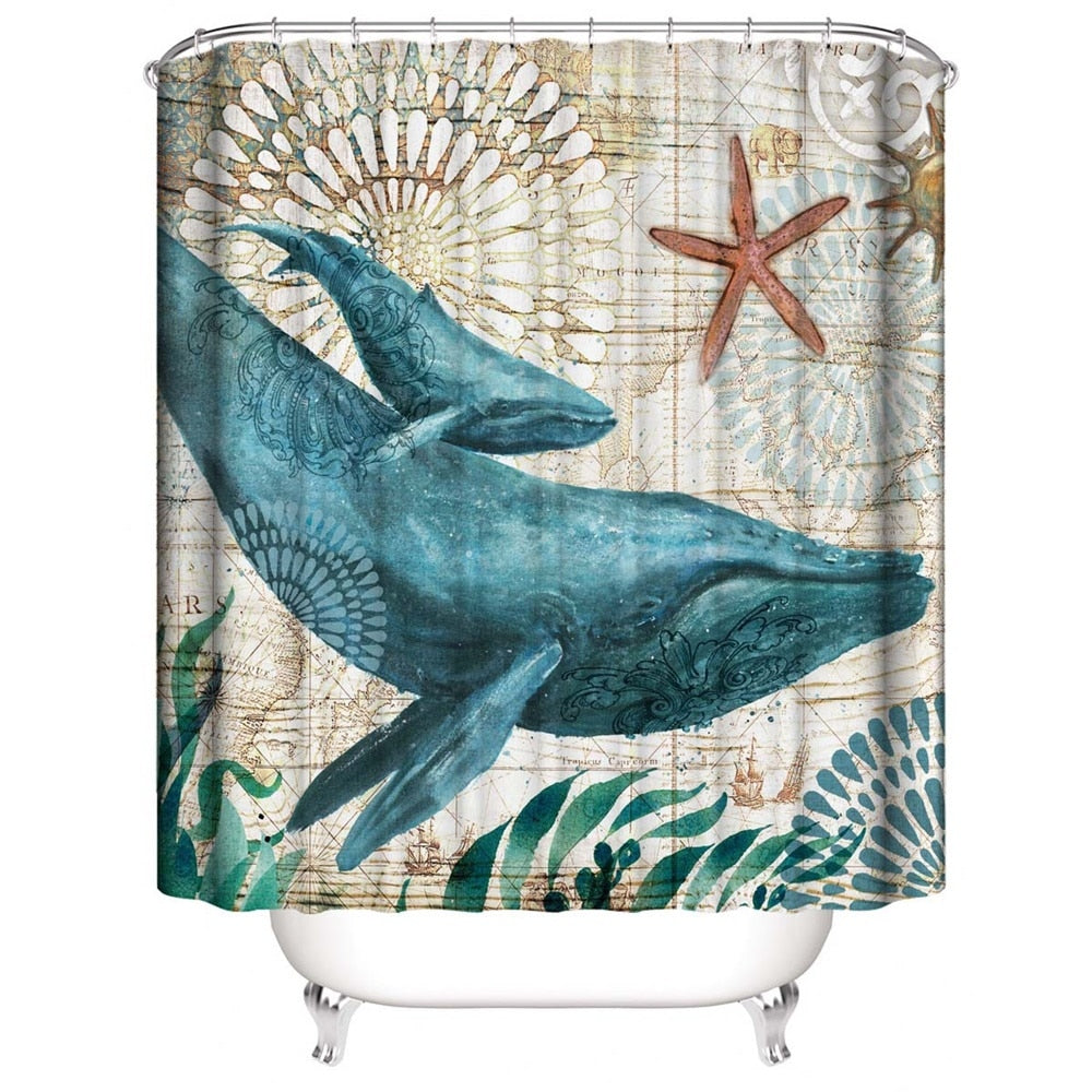 Sea Turtle Shower Curtain