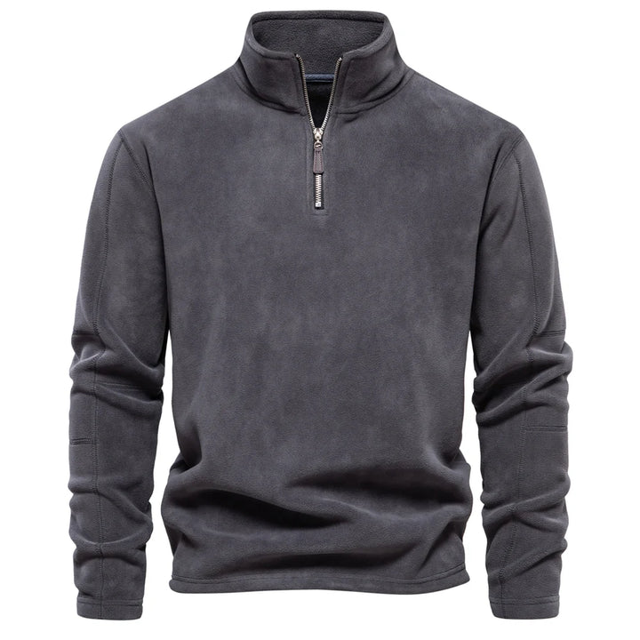Men's Quarter Zip Fleece Jacket - Soft Shell Jacket