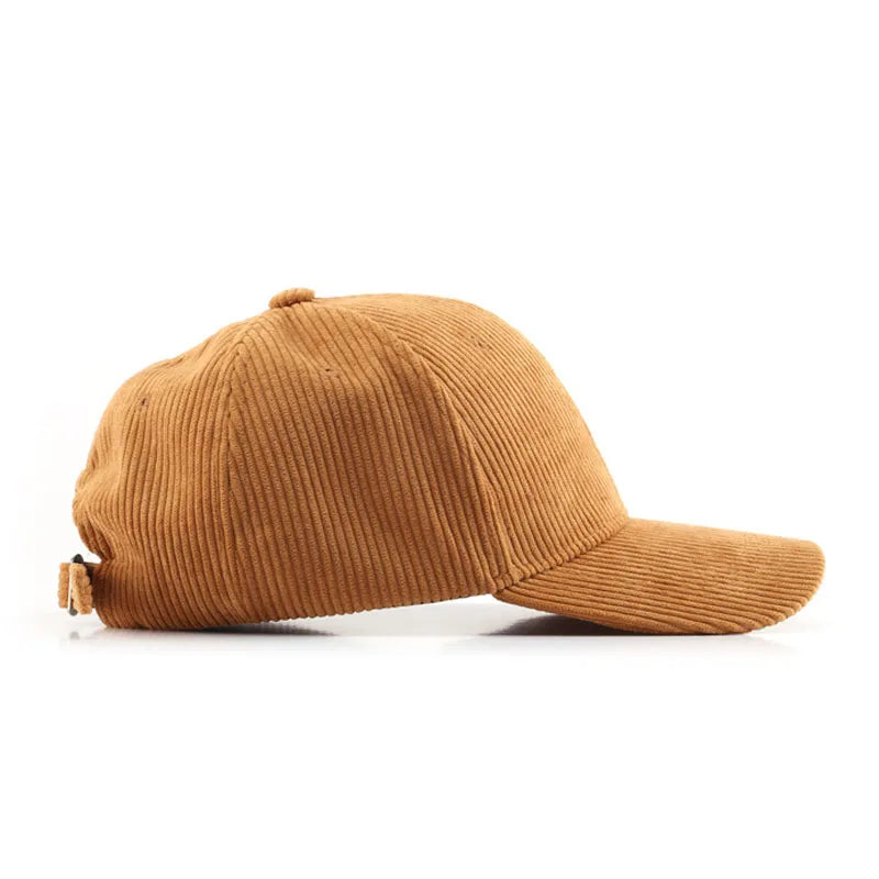 Nylora Corduroy Baseball Cap - Unisex Adjustable Snapback