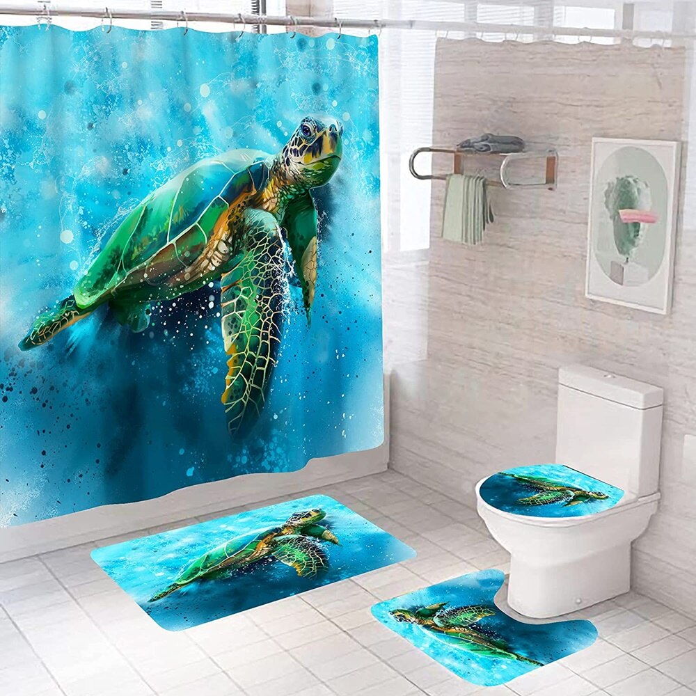 Sea Turtle Shower Curtain