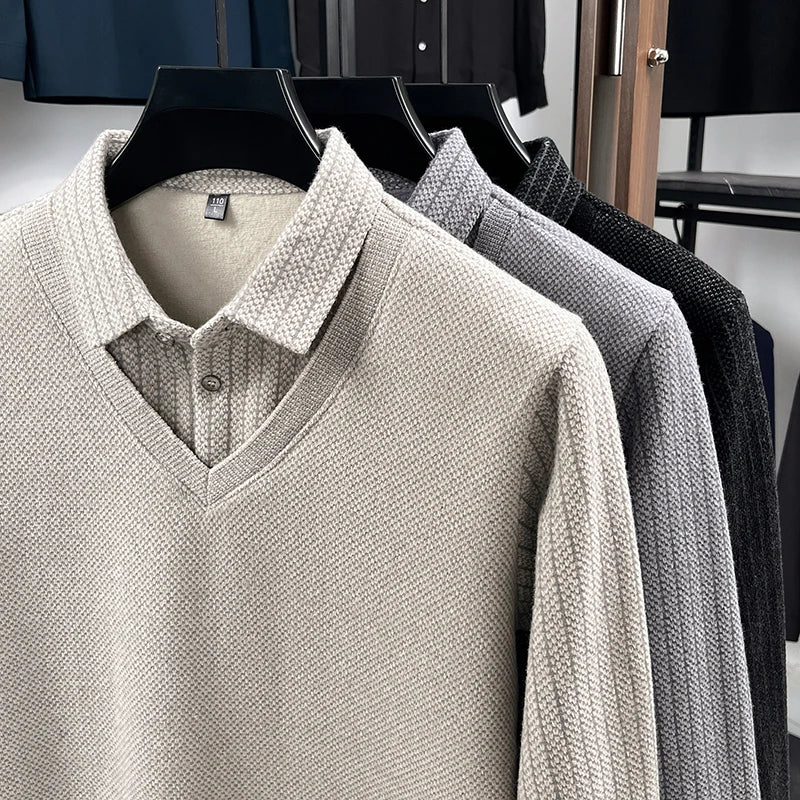 Men's Two-piece Thickened Shirt