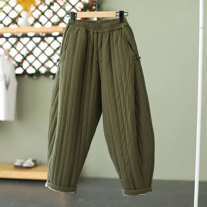 Ultra-Warm Women's Quilted Harem Pants