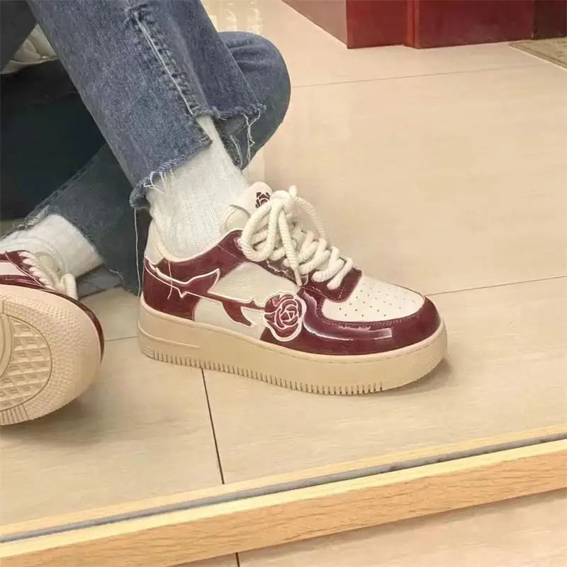 Retro Rose Sneakers