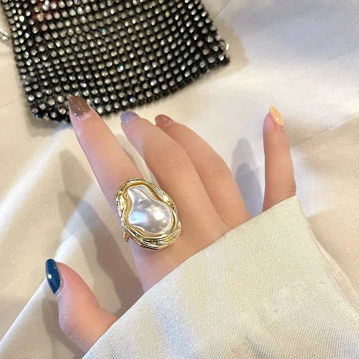 Baroque Pearl Ring