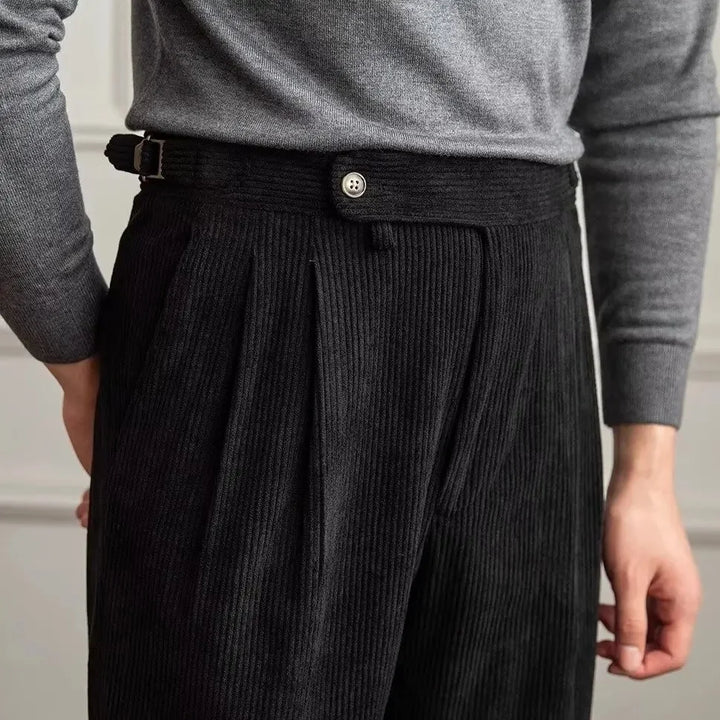 Naples High-Waist Pleated Trousers