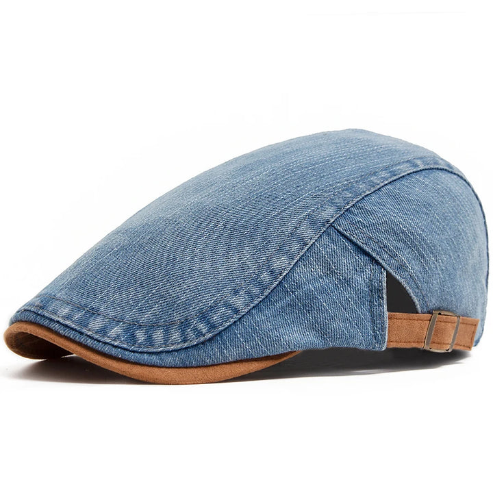 Denim Newsboy Cap
