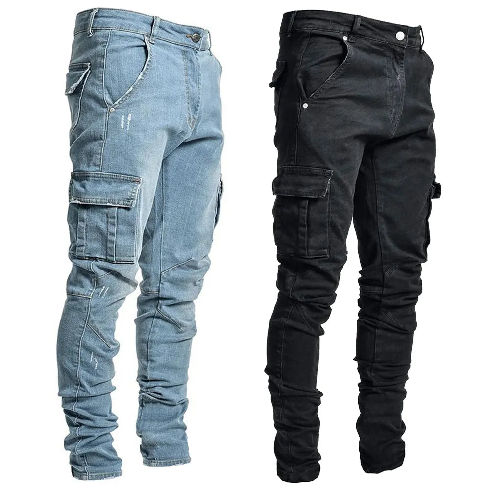 Cargo Denim Jeans