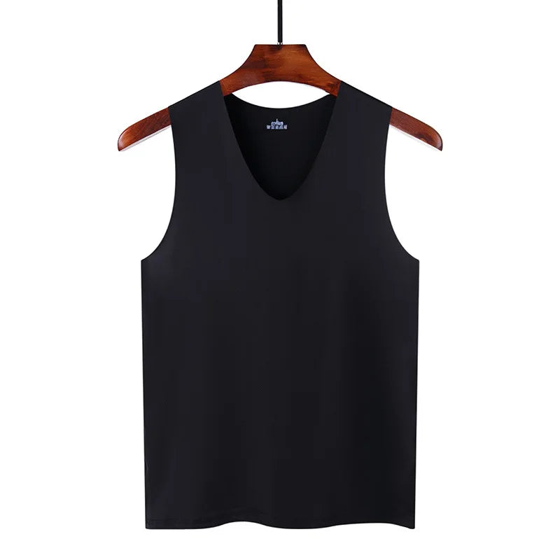 Veyron Seamless Mens Athletic Silk Tank Top