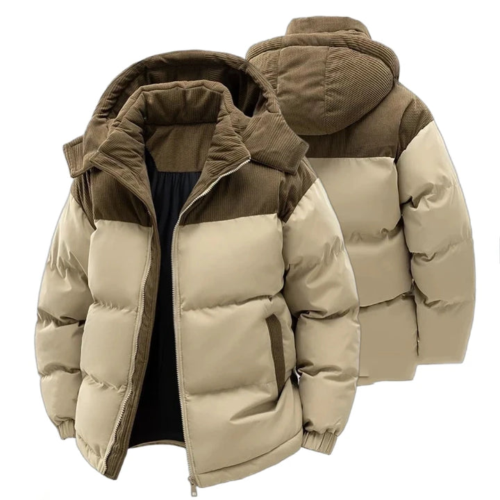 Men's Winter Jacket -Warm Cotton Jacket Fleece Lined