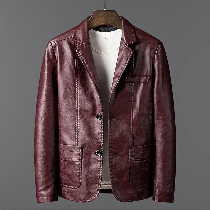 Sullivan Leather Blazer Jacket