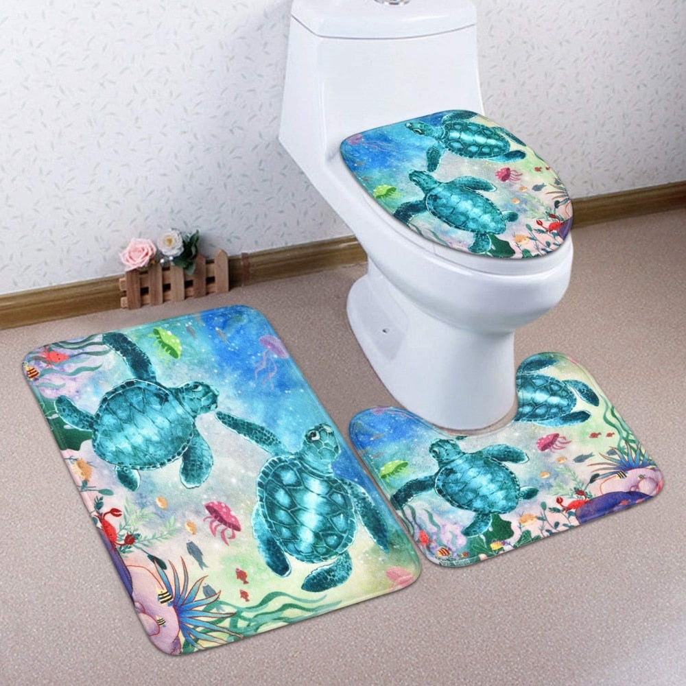 Sea Turtle Shower Curtain