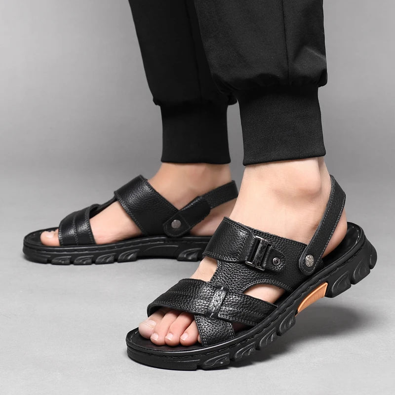 Rugged Leather Sandals