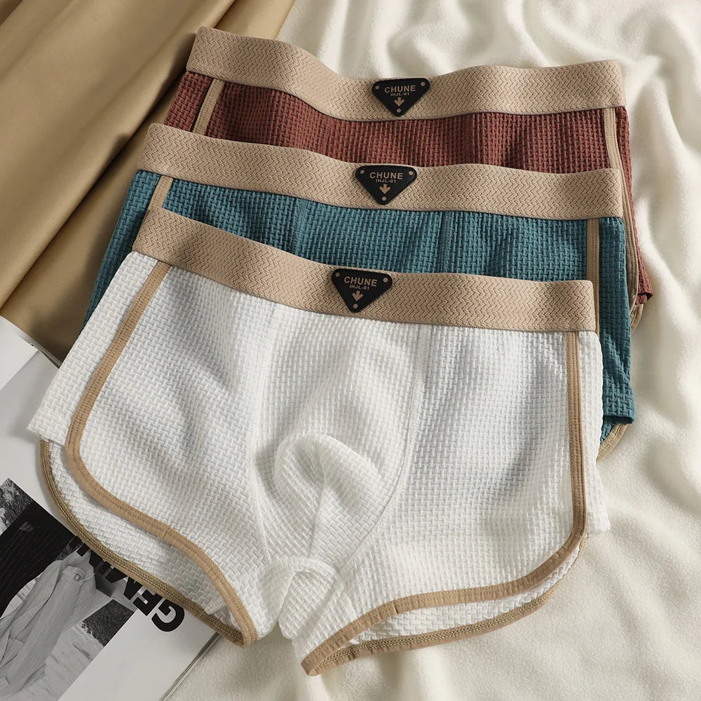 Breeze Plaid Silk Boxers
