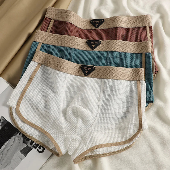 Breeze Plaid Silk Boxers