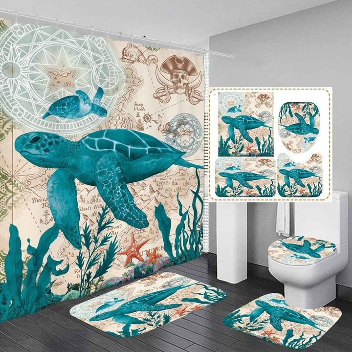 Sea Turtle Shower Curtain