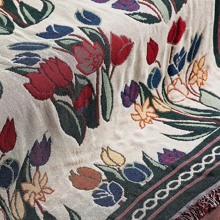 Floral Tapestry Throw