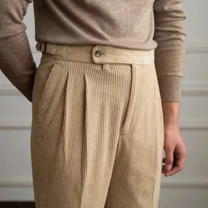 Naples High-Waist Pleated Trousers